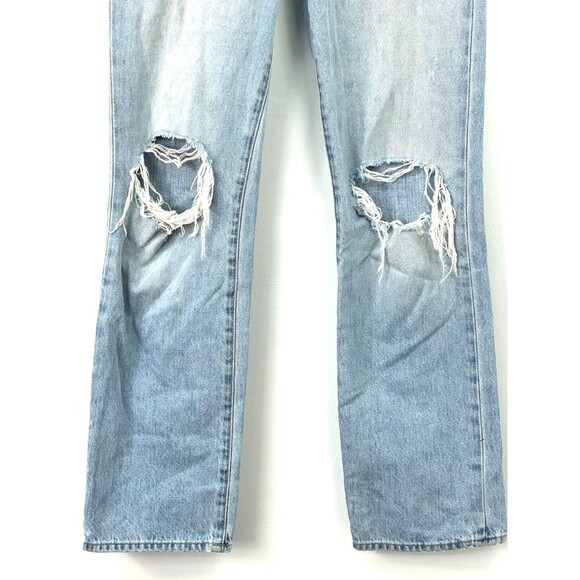 Favorite Daughter Cheshire Jeans Sz 24 Light Blue Straight Leg High Rise 1189R1 - Picture 7 of 12